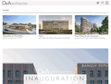 Tablet Screenshot of dea-architectes.com